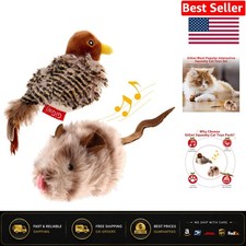Lightweight Automatic Cat Toys Set - Interactive Bird Mouse for All Ages
