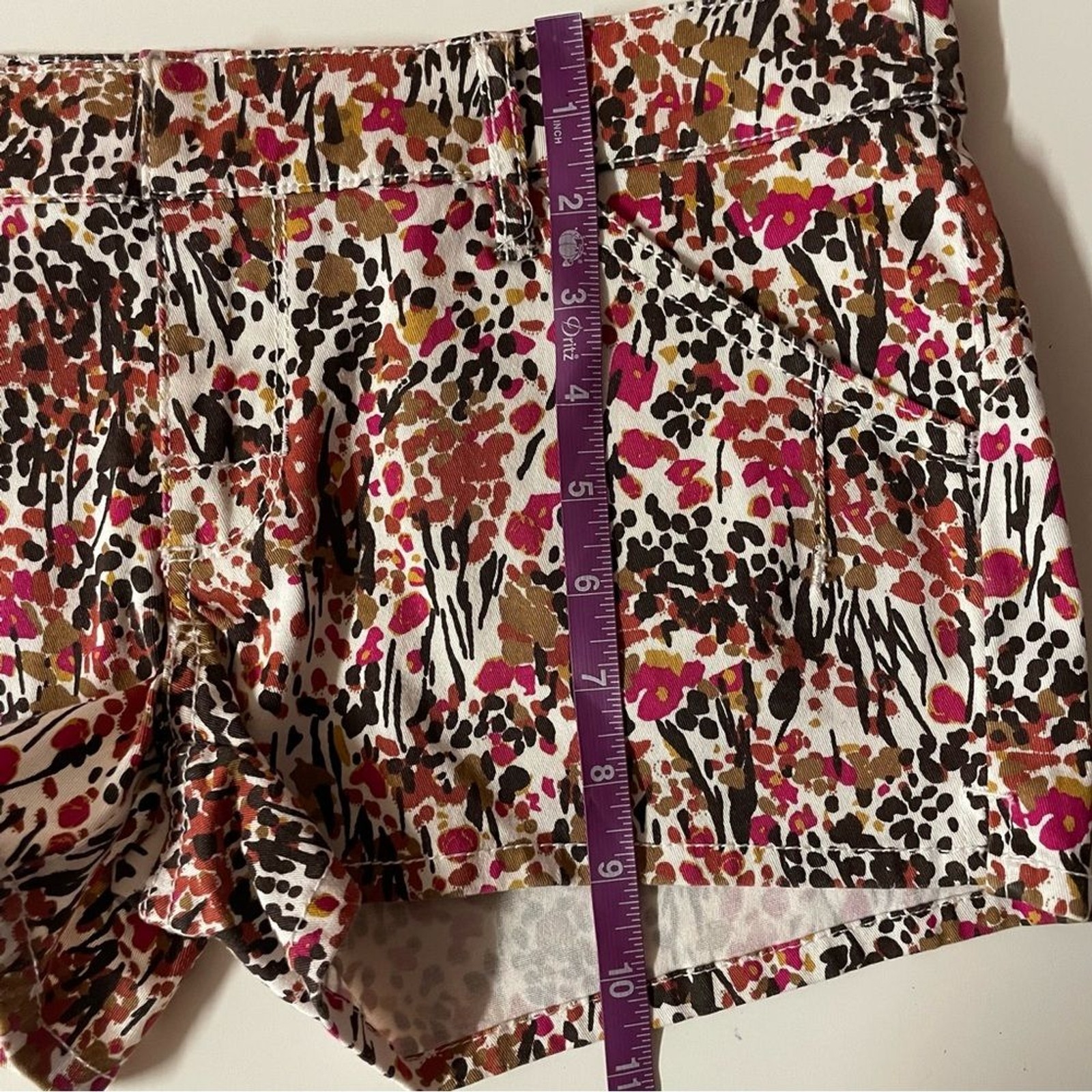 Roxy Cream Multicolored Floral Patterned Short Sh… - image 8