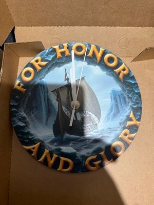 For Honor and Glory Metall Wanduhr 20cm x 20cm 8in x 8in