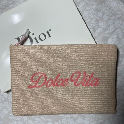 Christian Dior novelty drawstring bag JAPAN NEW RARE DOLCE VITA