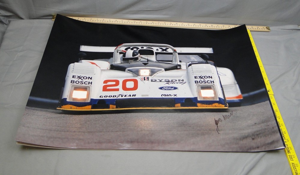 James Weaver Racing Autograph Photograph Large 30x20 IMSA Le Mans