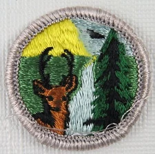 Conservation of Natural Resources Silver Merit Badge 1972-1973 Type H [MB-673]