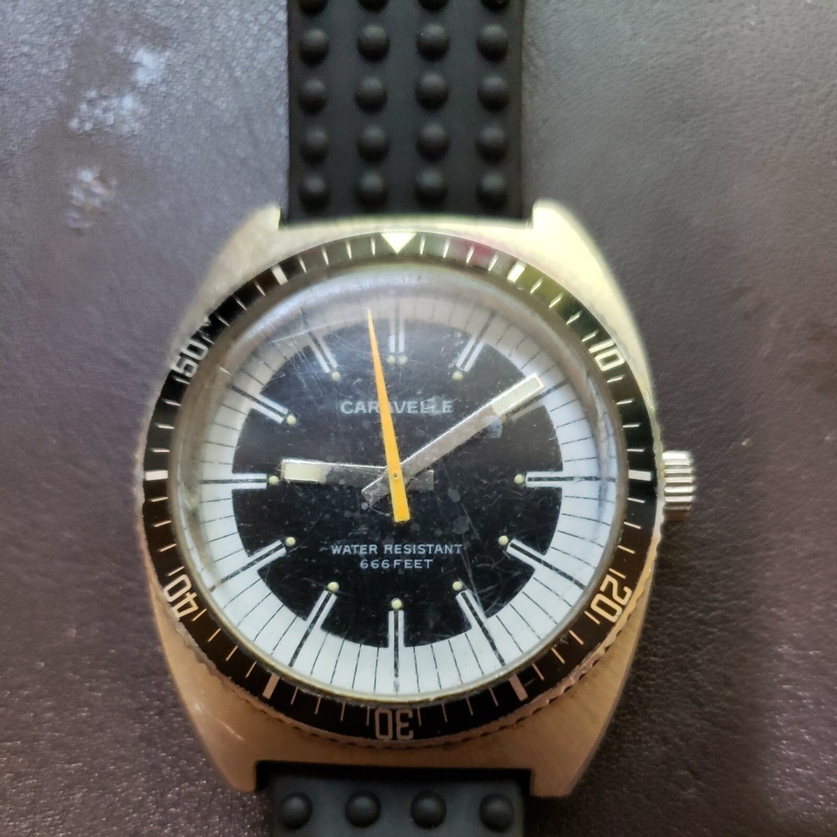 caravelle automatic watch 666 feet