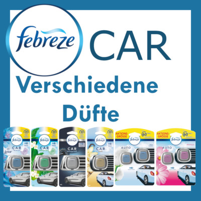 FEBREZE CAR | Auto Lufterfrischer Duft Parfum | Geruchsentferner | Viele Düfte