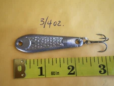 5 PCS. HAMMERED SPOON JIG/CASTING JIGGING/TROLLING SPOON 3/4 OZ. #6 TREBLE HOOK