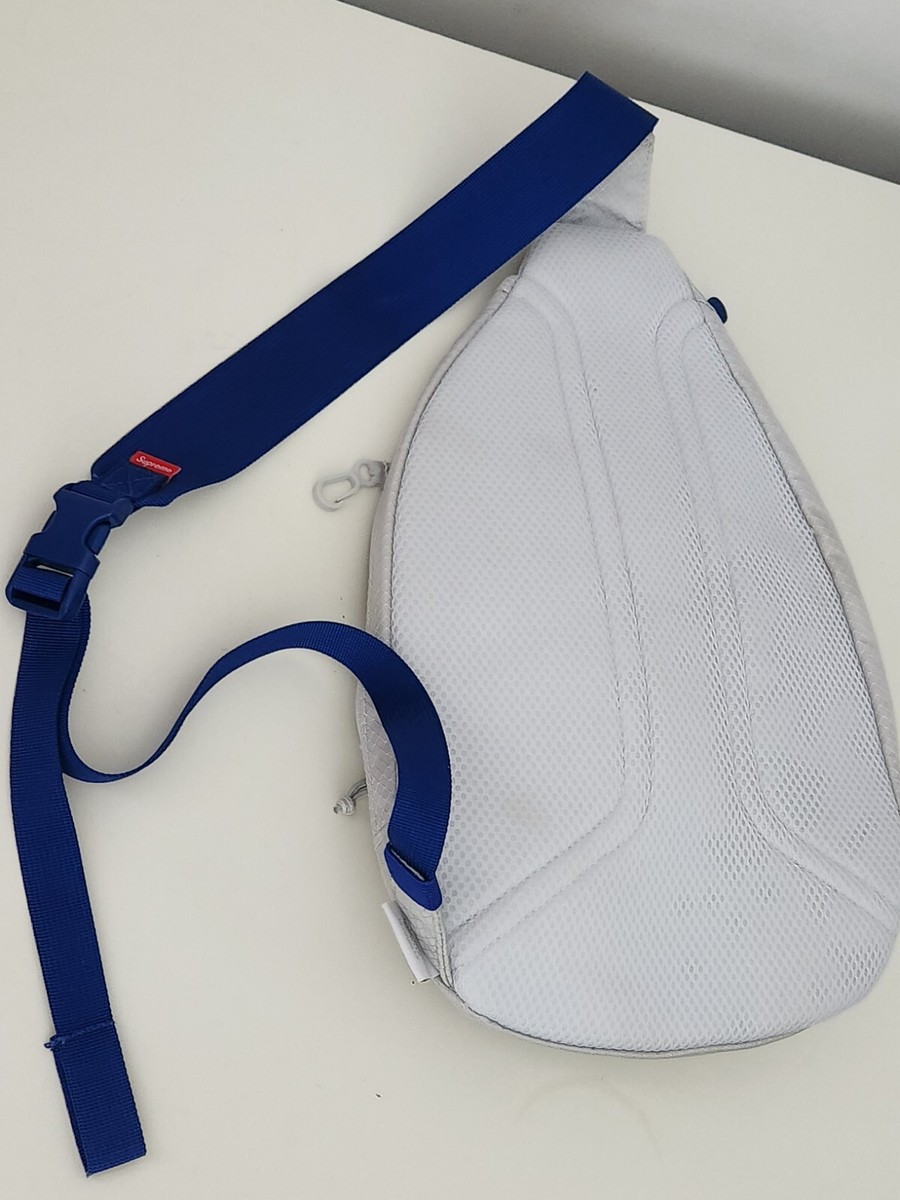 SS22 Supreme Sling Bag Silver Backpack Waist Shoulder bag SS22 Supreme Sling Bag Silver Backpack Waist Shoulder bag
