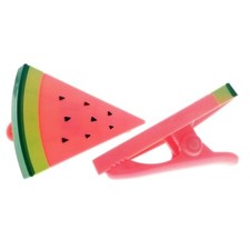 NEW SET OF 2 TOWEL CLIPS - FLAMINGO/FLIP-FLOP/PARROT/WATERMELON BEACH/POOL GRIP