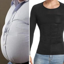 Men Sauna Suit Sweat Vest Tank Top Shirt Body Shaper Waist Trainer Belly Abdomen