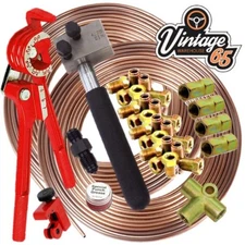 Volkswagen T1 T2 T3 DIN 3/16" Copper Nickel Kunifer Brake Pipe Restoration Kit