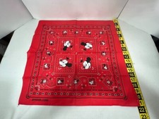 Mickey Mouse Unlimited Bandana Handkerchief made in USA red new disney