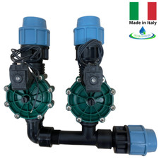 COLLETTORE 2 VIE DA 32 MM (1") ZONE CON ELETTROVALVOLE IRRIGAZIONE AUTOMATICA