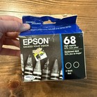 Original Genuine Epson 68 T06812D2 High Capacity Ink Cartridge 2-Pack Black
