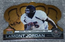 2001 CROWN ROYALE ROOKIE LAMONT JORDAN 2001 NFL DRAFT PICK CARD #189 145/750
