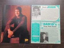 JOSHUA JACKSON VINTAGE ARTICLE & PIN UP BOP TEEN MAGAZINE PICTURE CLIPPING A55