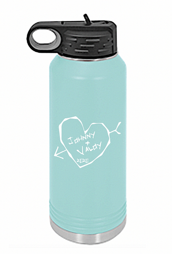 20, 32, & 40 oz. Insulated Water Bottle Matching Couple's Tumblers, Names & Year - 第 50/55 張圖片