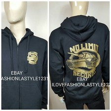 No Limit Records Zipper ZIP UP Hoodie Pullover Zip Up Old School Hip Hop / Rap