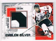 2010-11 HEROES & PROSPECTS GAME-USED EMBLEM LOUIS LEBLANC EMBLEM 2 COLORS /3 CS