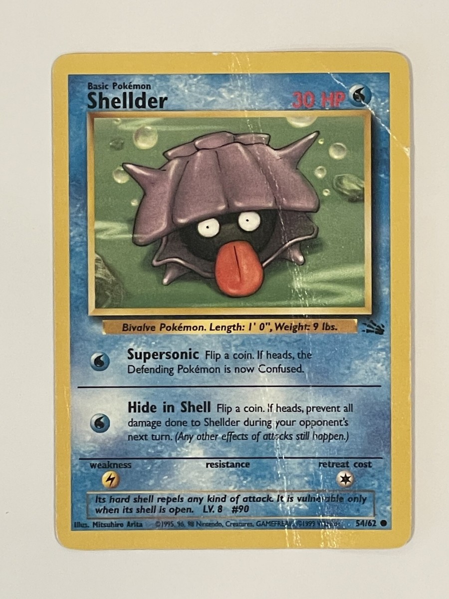 1995 shellder pokemon card value Shellder - Fossil main image 1