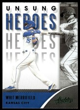 2021 Panini Absolute Unsung Heroes Green Foil Whit Merrifield #UH-8