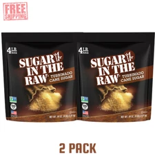 Sugar in the Raw Turbinado Cane Sugar, 64 oz Free Shipping NEW 2 Pack
