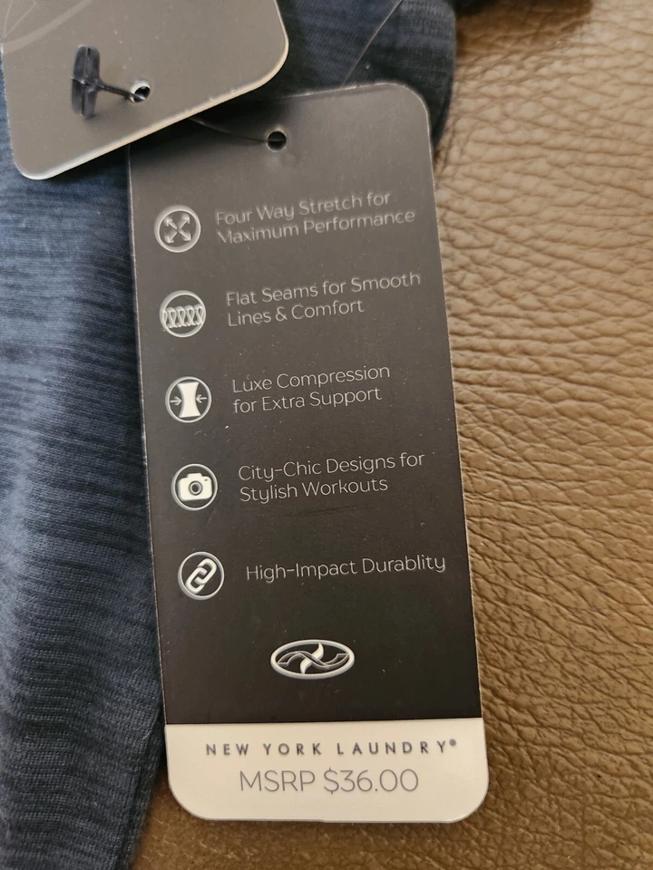 Camiseta deportiva New York Laundry gris carbón manga corta. Nuevo con etiquetas. Pequeño. Lindo. Foto 4 de 4