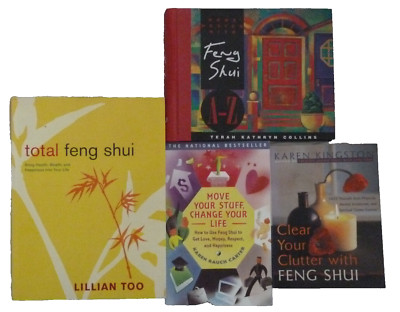 FOUR (4) books on FENG SHUI by various authors