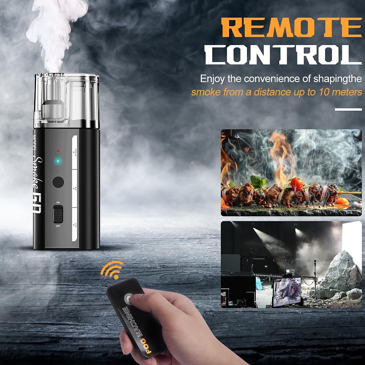 LENSGO Smoke GO 30W Mini Portable Fog Machine Photography Video