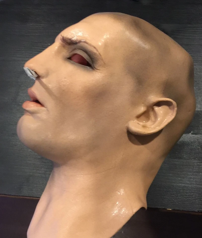 Latex Mask DOMINIC - Realistic Male Face Rubber Gum Skin Effect Man Full Mask - Image 2 of 4