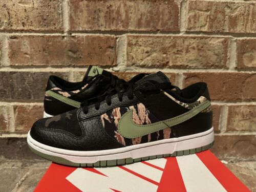 Neu 10 Nike Dunk Low SE Crazy Camo schwarz ölgrün hellbraun braun DH0957-001 Herren - Bild 3 von 11
