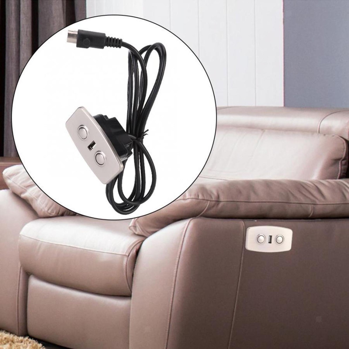 Replacement Recliner Switch 2 Button Lift Chair Remote Control - 5 Pin ...