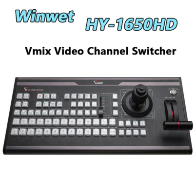 Winwet HY-1650HD Vmix Video Channel Switcher Control Panel Keyboard Equipment