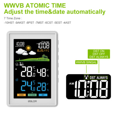 Baldr Wireless LCD Weather Station with Barometer Weather Forecast Comfort Level
