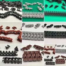 LEGO Technic Tread Track Link Chain, Small, Large, Brown, Grey, Black, Vehicles