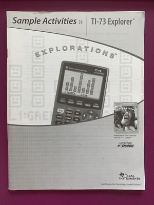 Texas instruments sample activities TI-73 Explorer Explorations | eBay