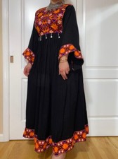 Women  s Luxury Traditional Afghani Dress Hand Made Full Embroidery. Authentic