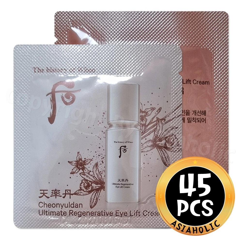 The history of Whoo Cheonyuldan Ultimate Regenerative Eye Lift Cream 1ml x 45pcs