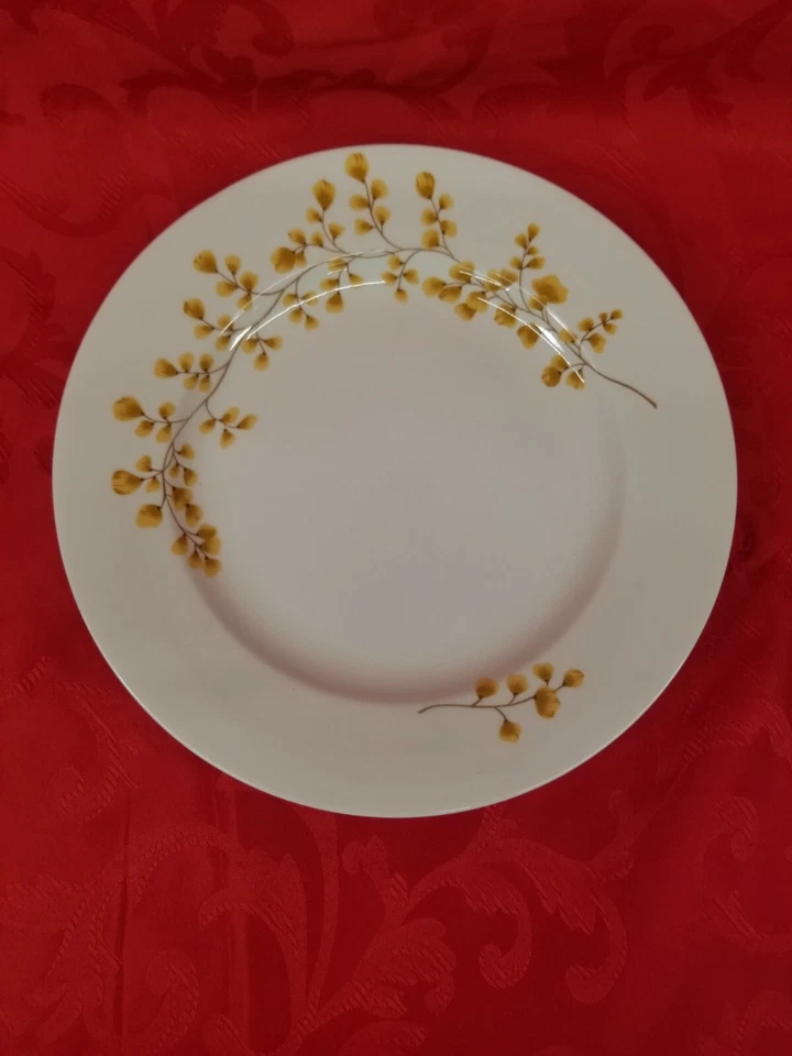 Plato de cena amarillo helecho Macys Maidenhair colección Martha Stewart 11 3/8" Foto 2 de 4