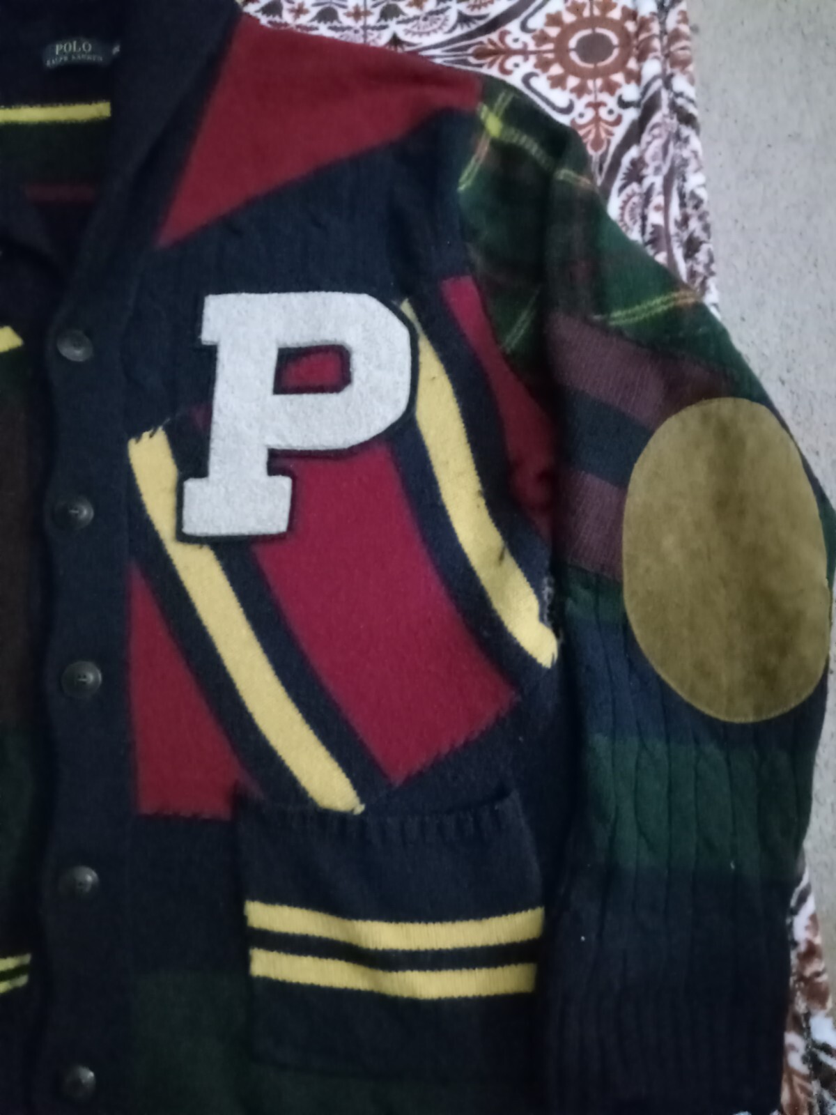 ralph lauren varsity collegiate patchwork stadium… - image 2