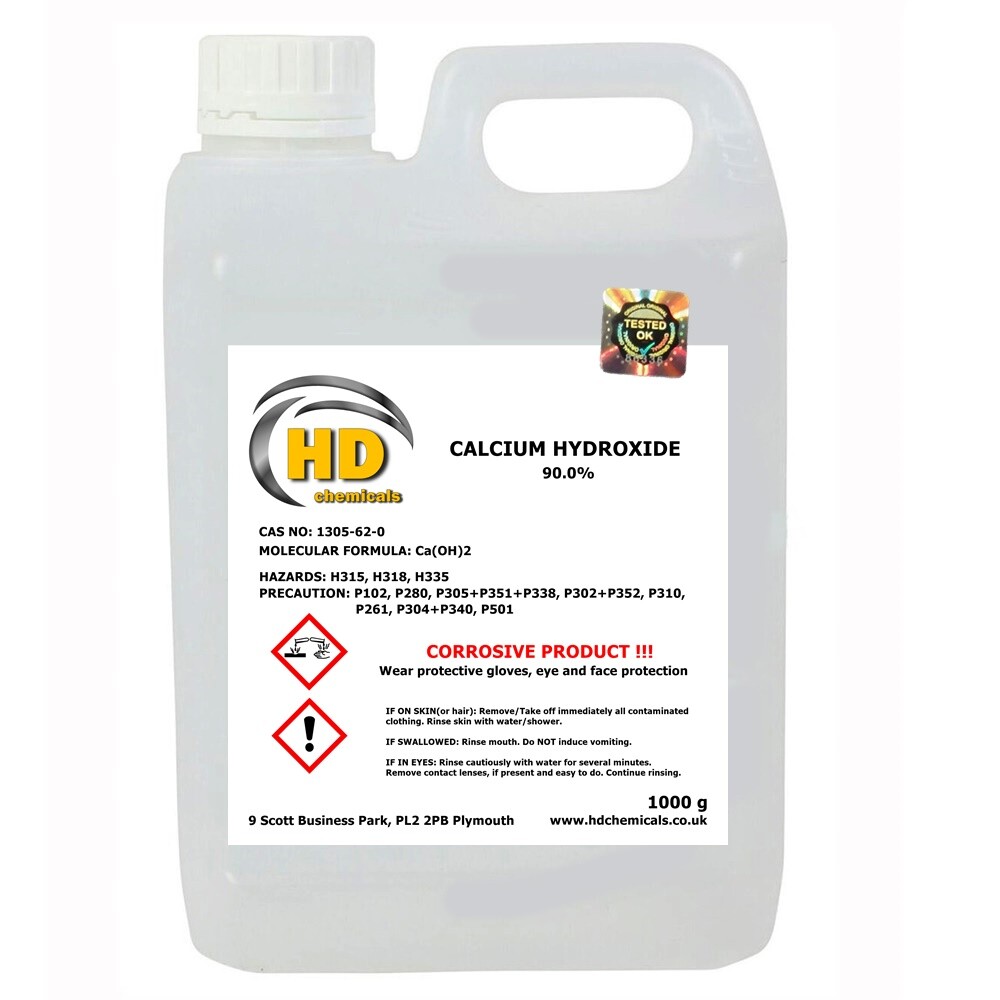 1kg Calcium Hydroxide Ca(OH)2 Pure 90% Reefkalkwasser / Hydrated Lime FREE POST