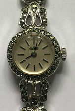 Erbe - Gehäuse und Armband 835er Silber  – Damen - Handaufzug - Werk läuft an 