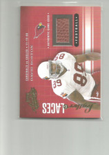 2001 ABSOLUTE MEMORABILIA LEATHER AND LACES #LL1 DAVID BOSTON 327/825  BALL