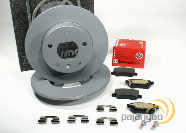 Zimmermann Bremsscheiben 264 Mm BremsbeläGe Hinten FüR Opel Zafira A-image