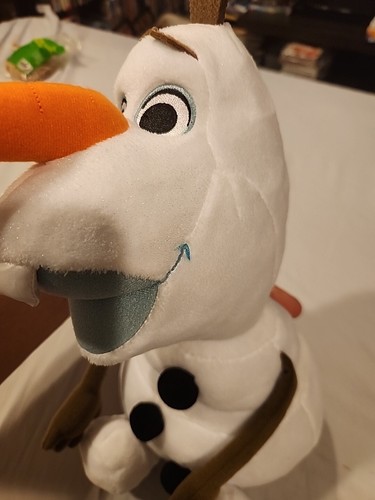 Disney Frozen II Olaf Plush Snowflake Sparkles Snowman 13" Stuffed Toy - Picture 10 of 10
