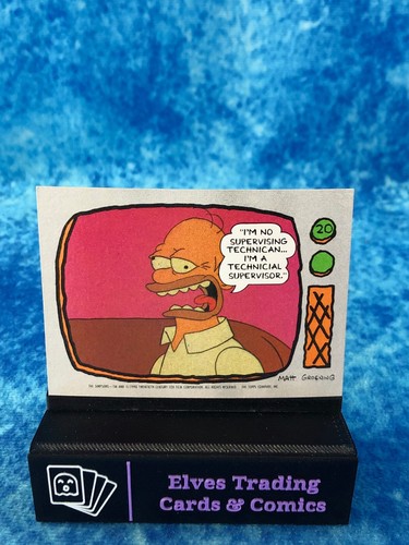 The Simpsons SINGLE Non-Sport Trading card by Topps 1990 - Picture 39 of 206