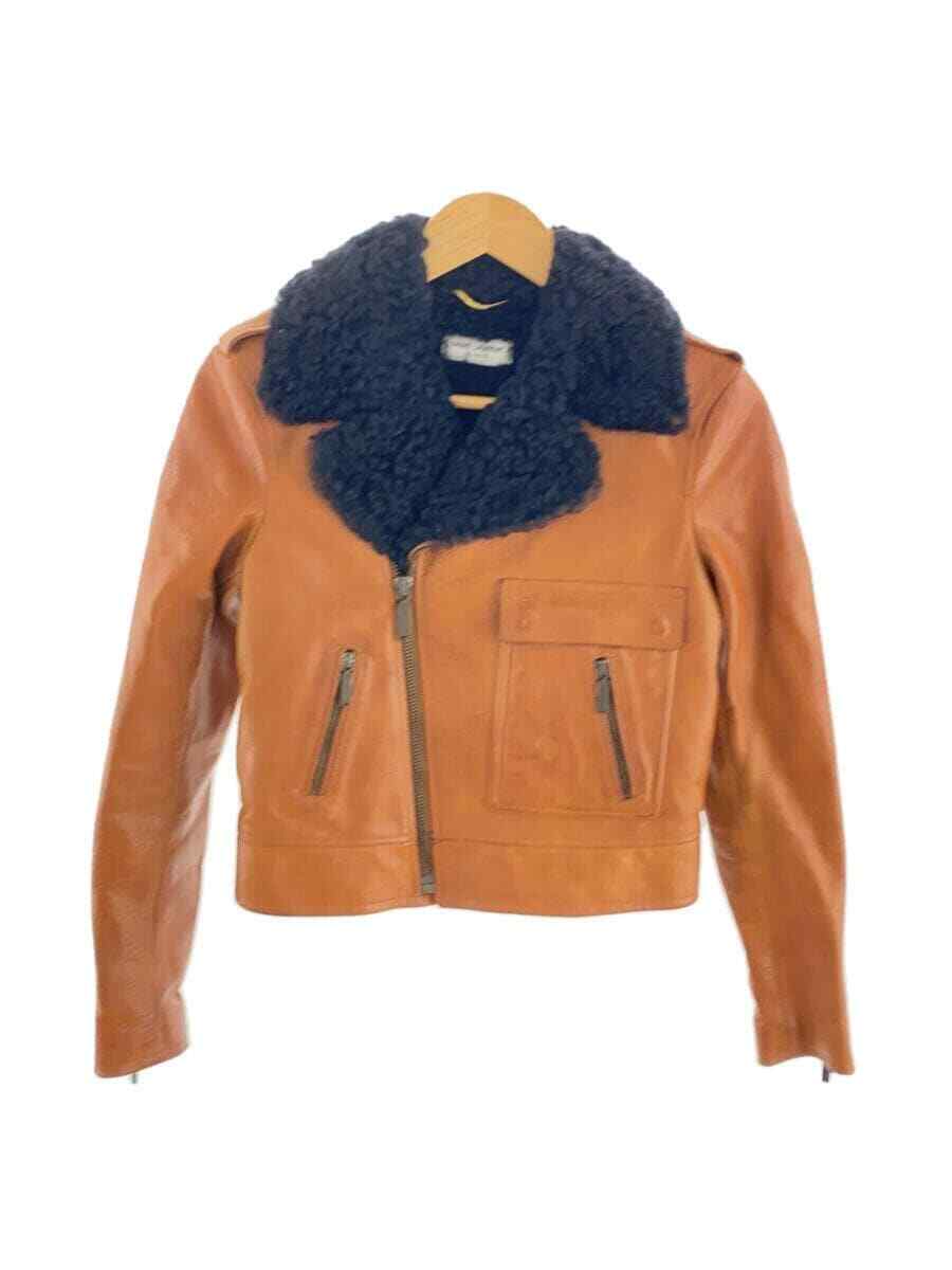 Giacca SAINT LAURENT boa doppio cavaliere marrone