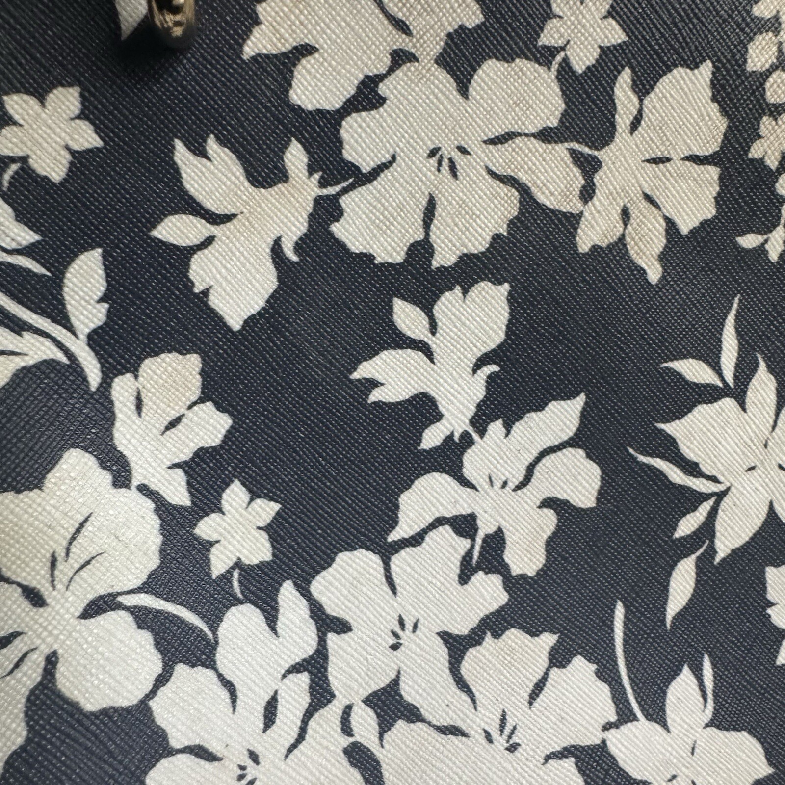 Michael Kors Sofia Medium Leather Navy Floral Cro… - image 8