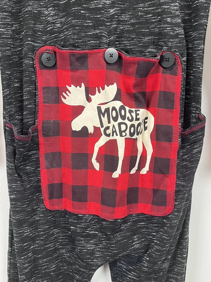 Adult Lazy One One Piece Pajamas Sz M VGUC Moose Caboose - Image 4 of 4