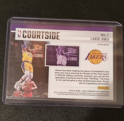 2019 Lebron James courtside silver prizm #1 | eBay