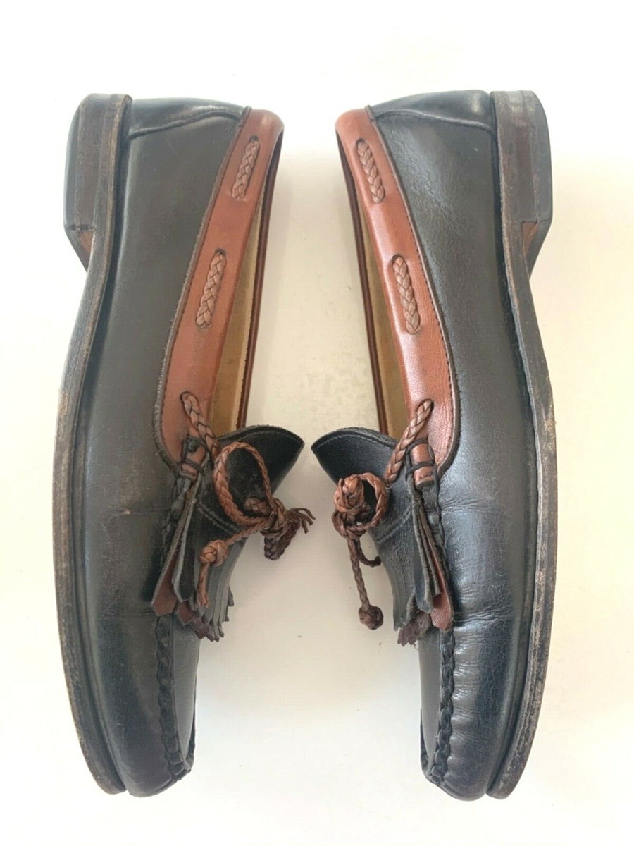 ALLEN EDMONDS Shoes Mens 9.5 D WOODSTOCK Loafer Fringe  display picture 2