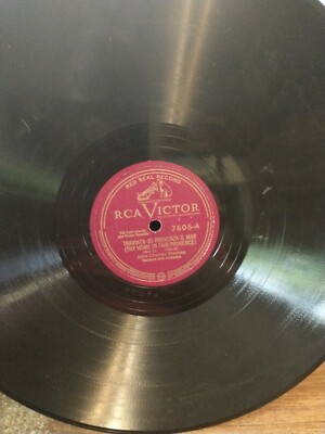 John Charles Thomas-Traviata Di Provenza Il Mar / Tannhauser  RCA Victor 7605 78